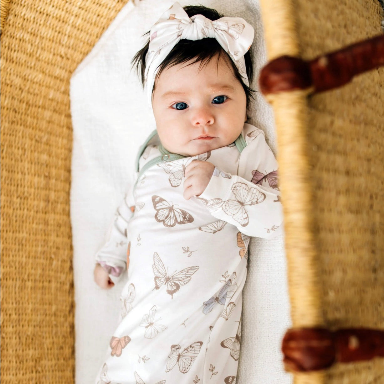 Copper Pearl | Luna Butterfly Pattern Knotted Gown