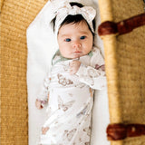 Copper Pearl | Luna Butterfly Pattern Knotted Gown