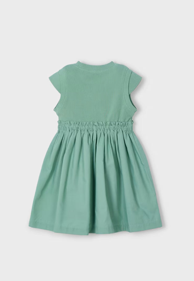 Mayoral | Girl Ribbed Combined Dress