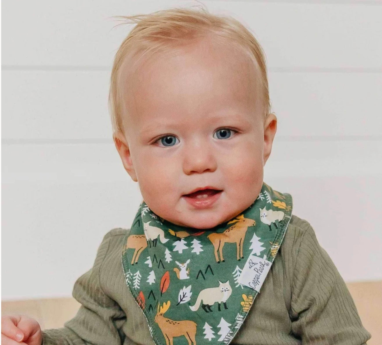 Copper Pearl | Baby Bandana Bibs - Atwood
