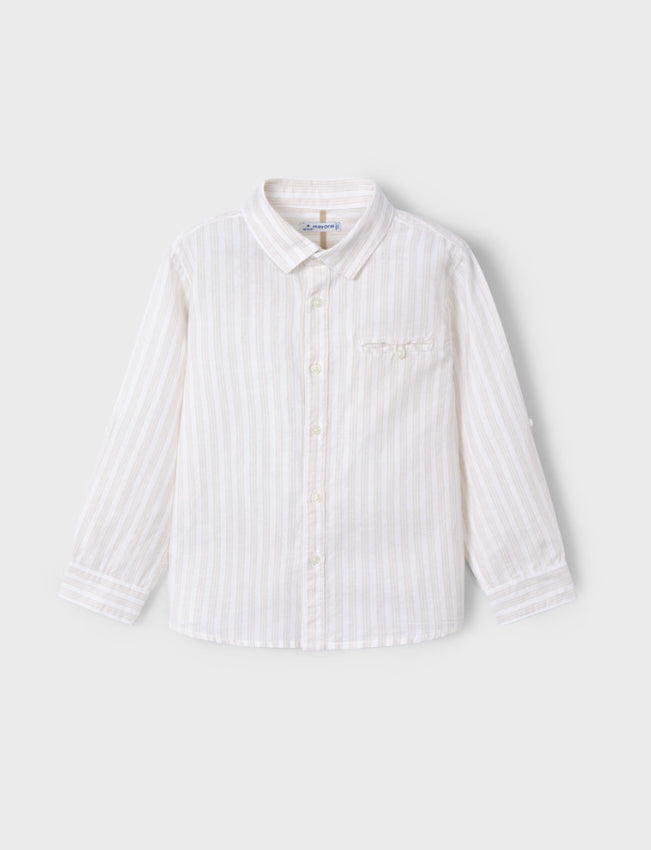 MAYORAL | Boy Long Sleeve Linen Shirt