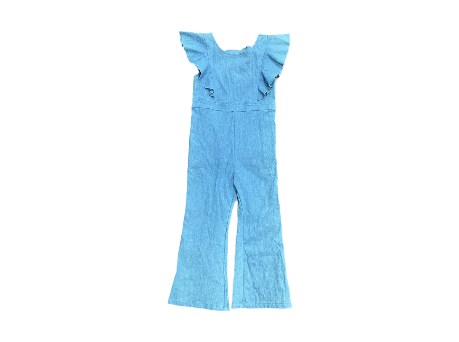Bailey’s blossoms Emery Denim Flutter Jumpsuit 4T