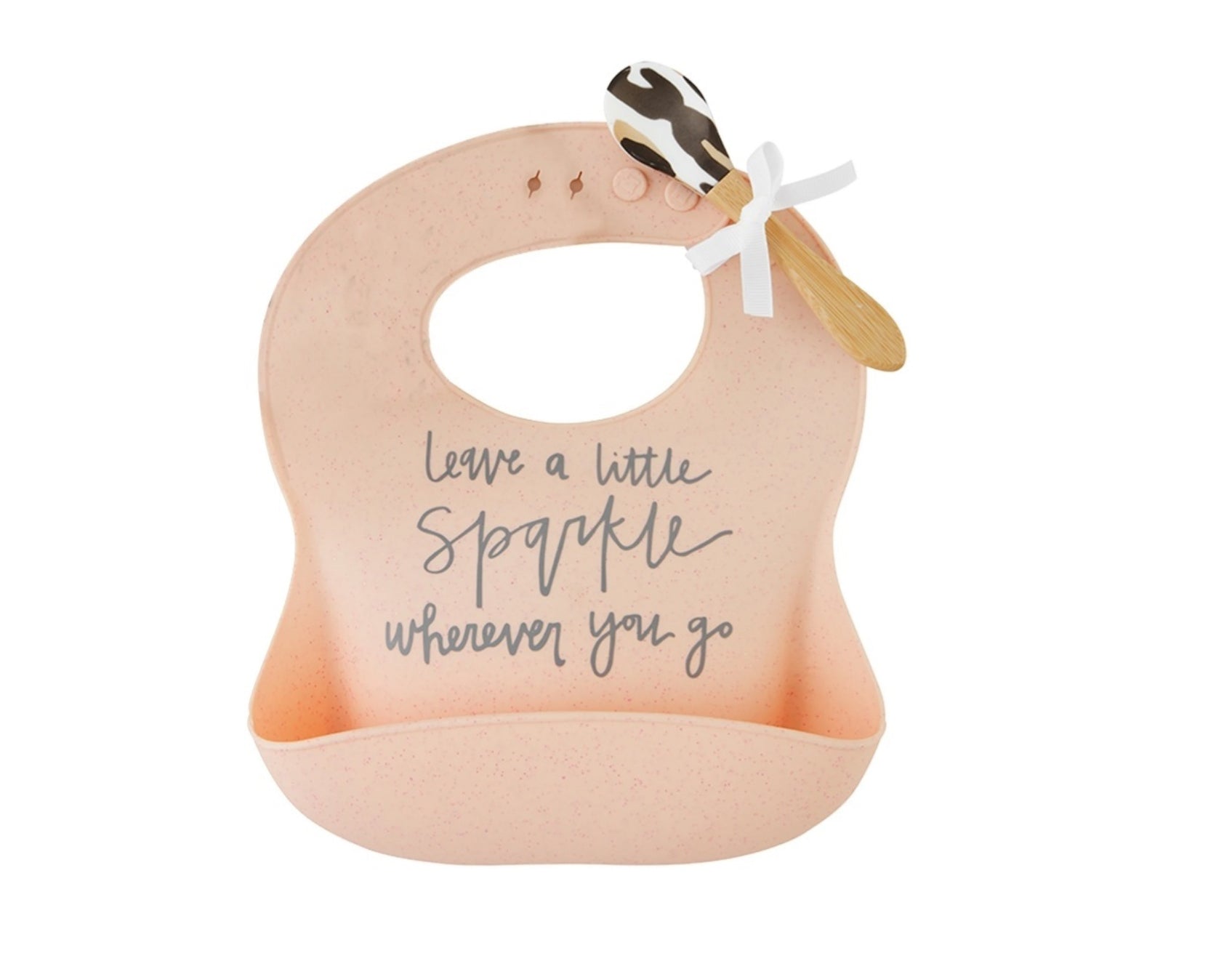 Mudpie- Silicone Bib And Spoon Set