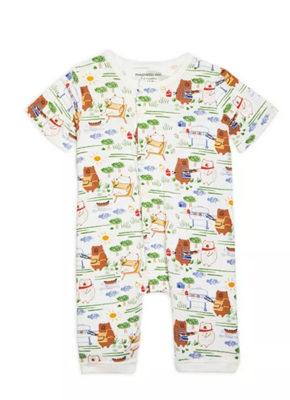 Magnetic Me- Bbq Bears Romper