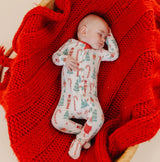 Copper Pearl Zip-Up Footie - Nicholas