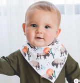 Copper Pearl | Baby Bandana Bibs - Bison