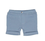 L’oved baby Kids' Organic Cuffed Shorts in Pool