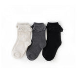 3Pk Midnight Lace Midi Sock