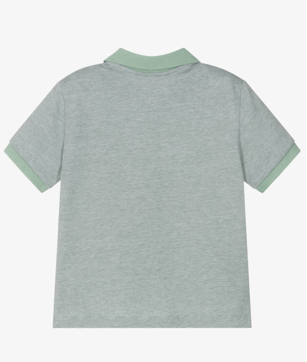 MAYORAL | Boy Two Tone Polo Shirt - Laurel