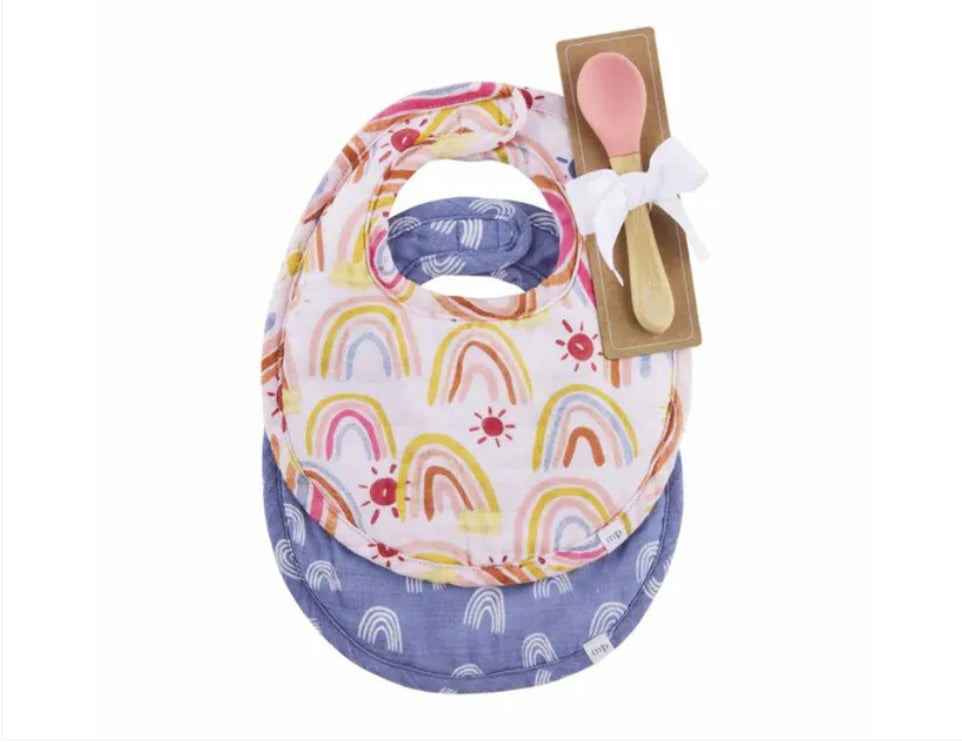 Mudpie- Bib Spoon Set