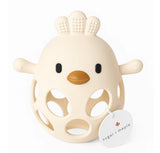 Sugar + Maple Silicone Chicken Teether Ball - Cream