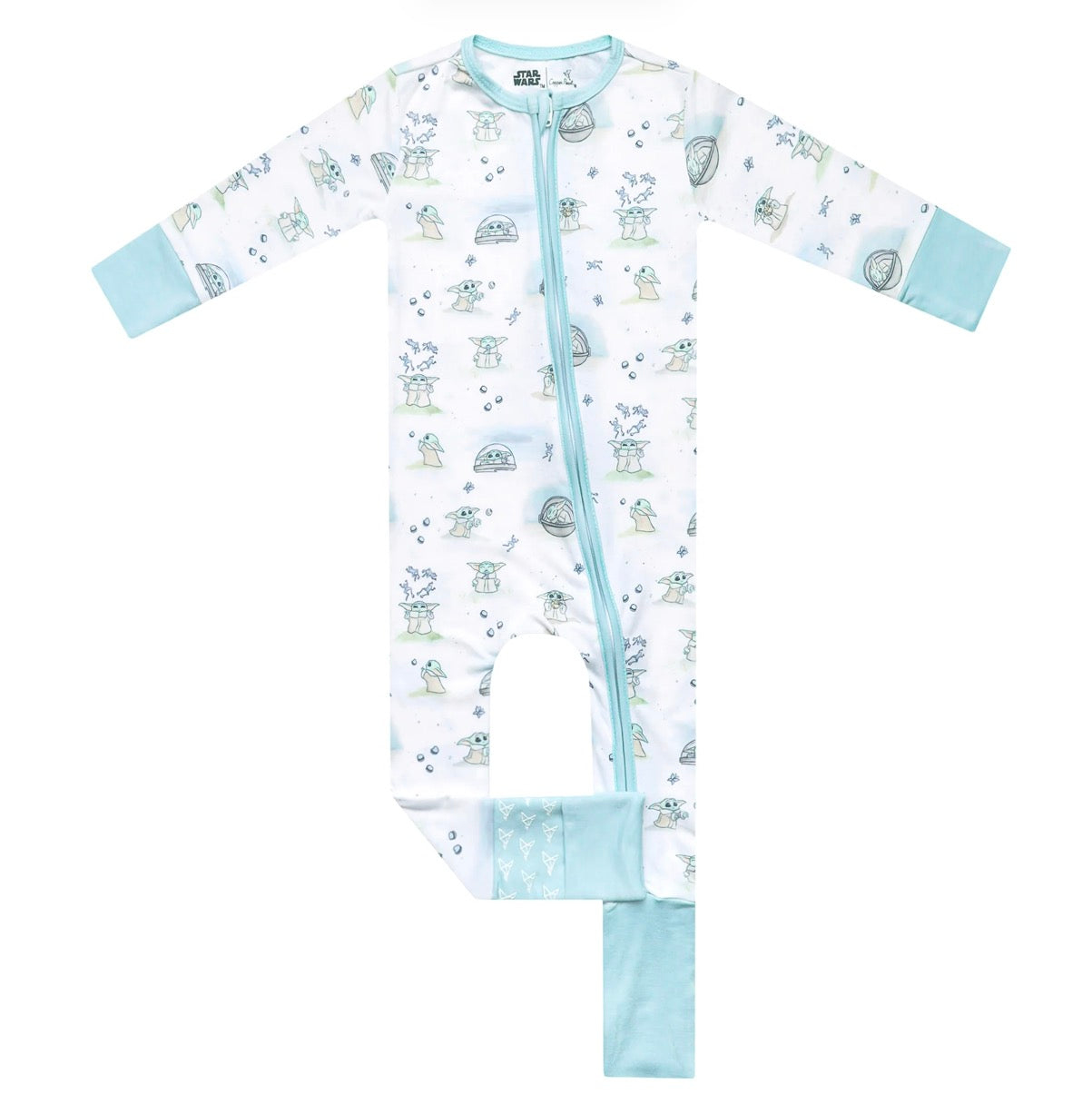 Copper Pearl | Convertible Zip-Up Footie - Star Wars Grogu