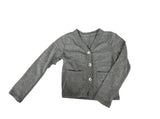 Woodmouse & Thistle Heathered Coal Cardigan- 5/6T