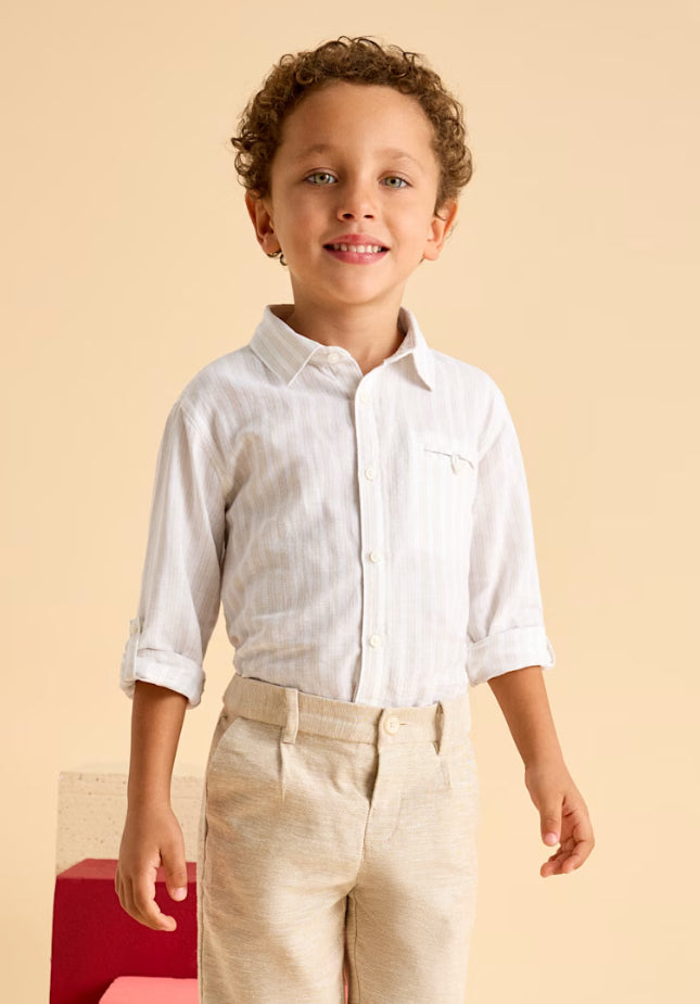 MAYORAL | Boy Long Sleeve Linen Shirt