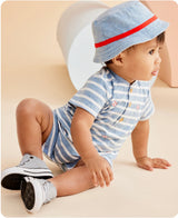 Little Me- Baseball Romper W Hat