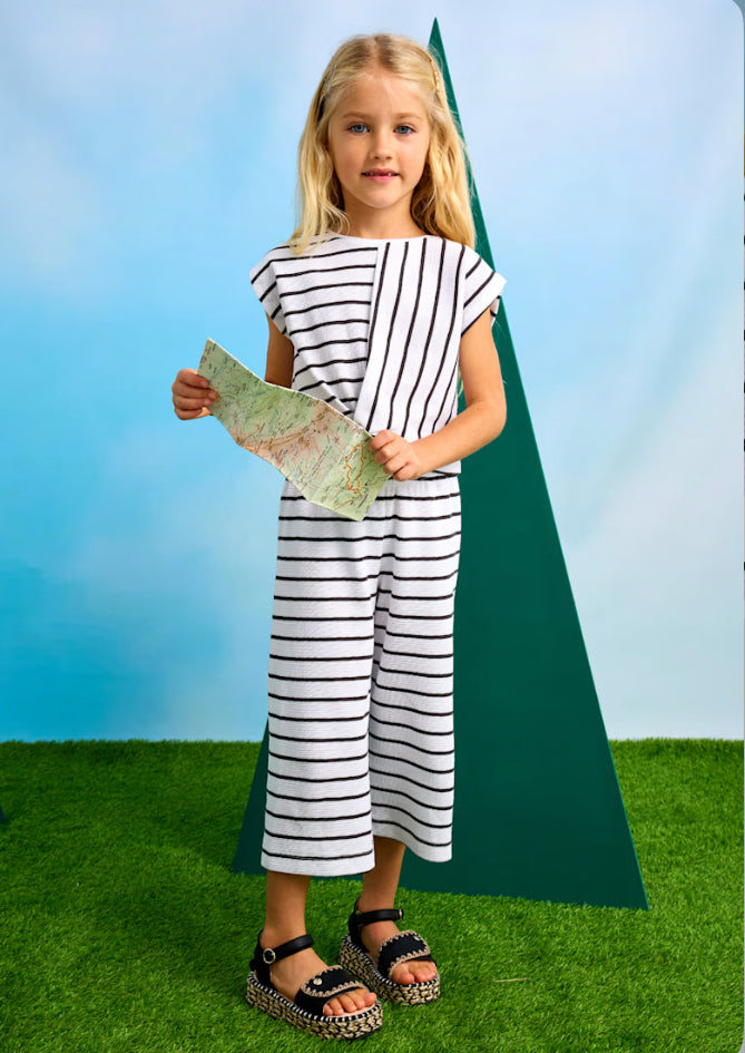 MAYORAL | Girl Striped T-Shirt And Pants Set