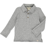 Grey CHRISTIAN Knitted Polo 3/4Y