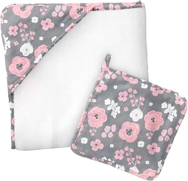 Stephen Joseph- Bath Towel & Washcloth Set