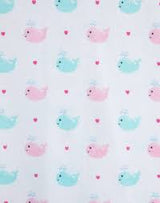 Little Me- 2Pk Whale Rompers - Girls