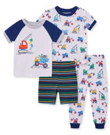 Little Me- 4 Piece Construction Pajama Set