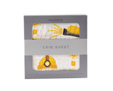 Hard Hat Bamboo Muslin Crib Sheet