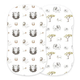 Hear Me Roar Lion Rhinos & Elephants Changing Pad And Bassinet Sheets