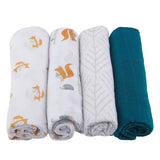 Forest Friends Swaddle 4 Pack