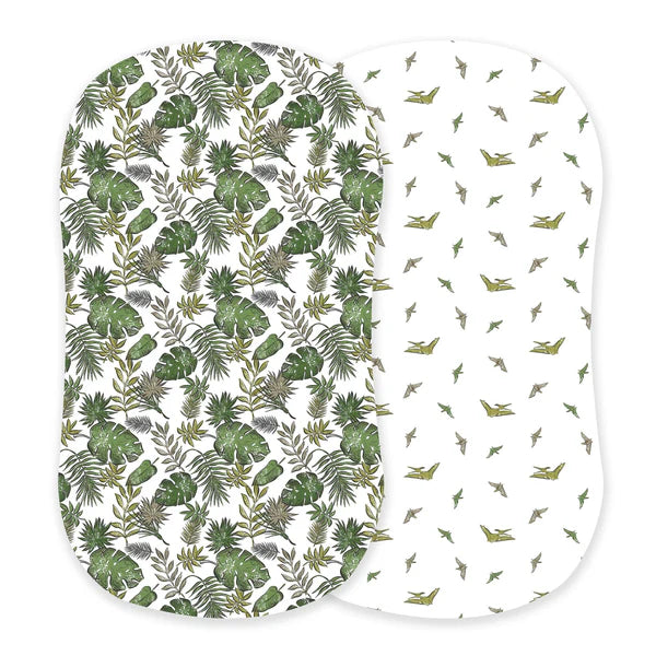 Jurassic Forest & Pteranodon Changing Pad Cover/Bassinet Sheets