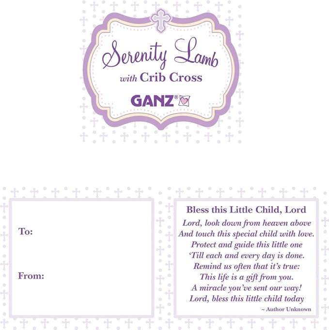 Lamb Crib Cross Blue