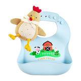 Mudpie- Bib & Rattle Set