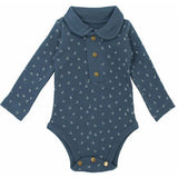Organic Polo Bodysuit Abyss Dots