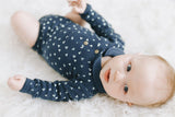 Organic Polo Bodysuit Abyss Dots