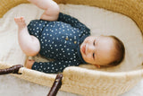Organic Polo Bodysuit Abyss Dots