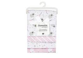 NECESSITIES BY TENDER THYME | 4 Pack Flannel Receiving Blankets - Elephant