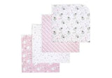 NECESSITIES BY TENDER THYME | 4 Pack Flannel Receiving Blankets - Elephant
