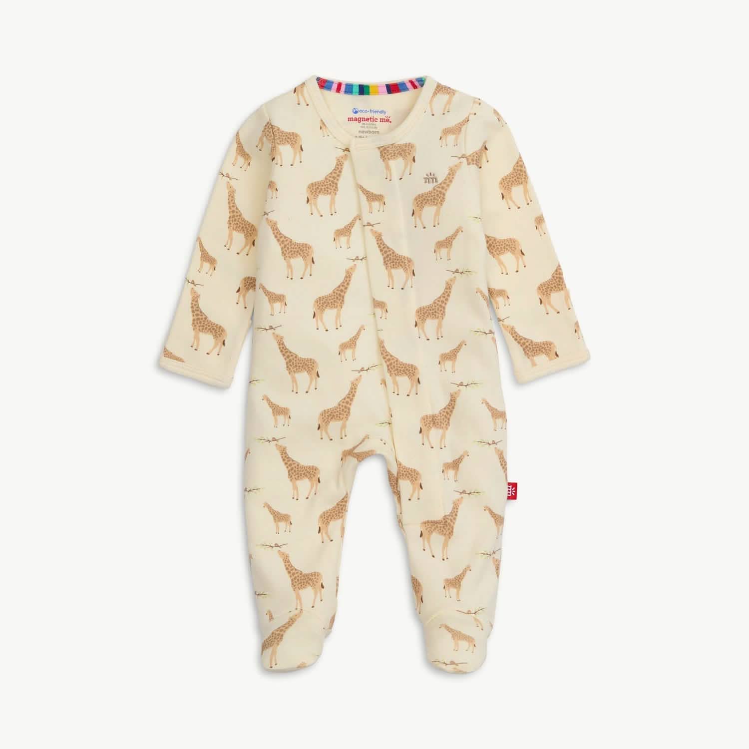 Magnetic Me- Cream Jolie Organic Cotton Magnetic Footie