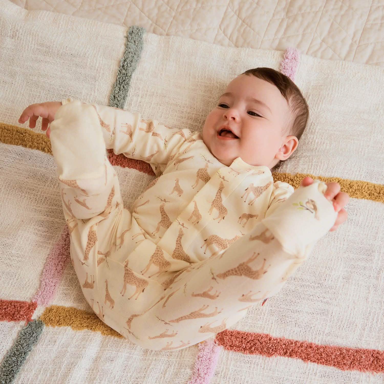 Magnetic Me- Cream Jolie Organic Cotton Magnetic Footie