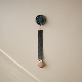 MUSHIE | Linen Pacifier Clip 2Pack - Powder Blue / Deep Sea