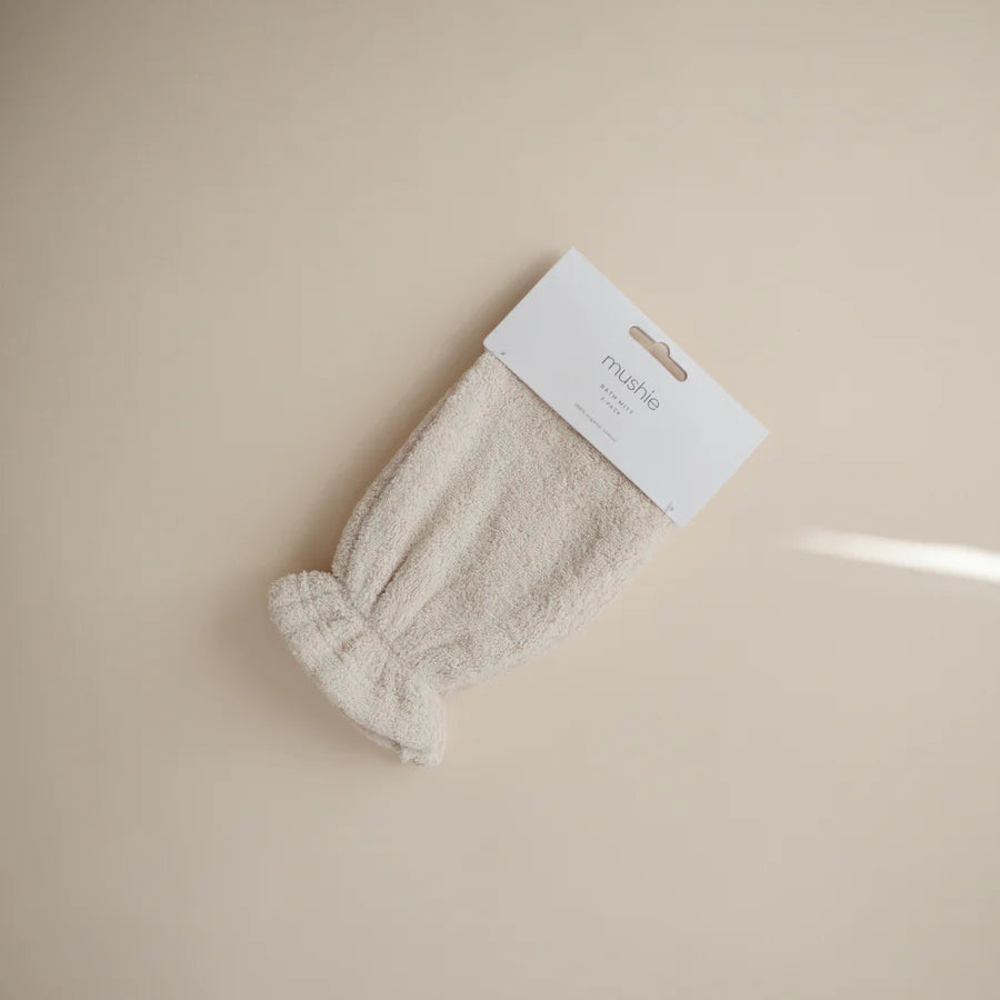 MUSHIE | Organic Cotton Bath Mitt 2-Pack