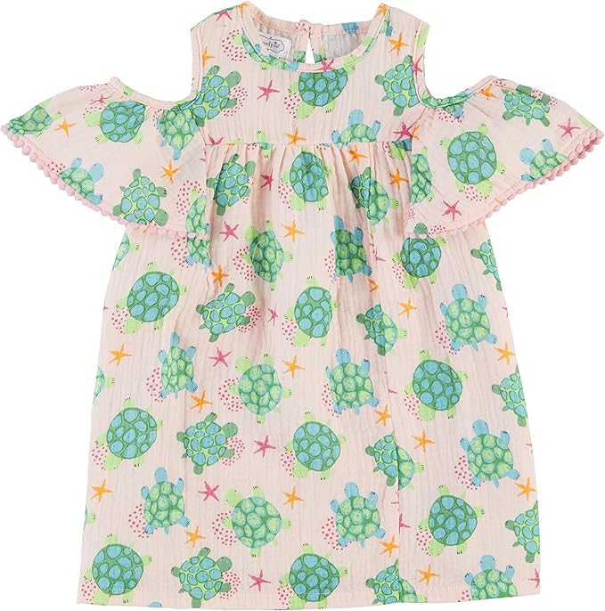 Turtle Pompom Dress 3T