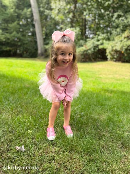 Mud Pie - PINK SANTA ROLLNECK TODDLER SWEATER