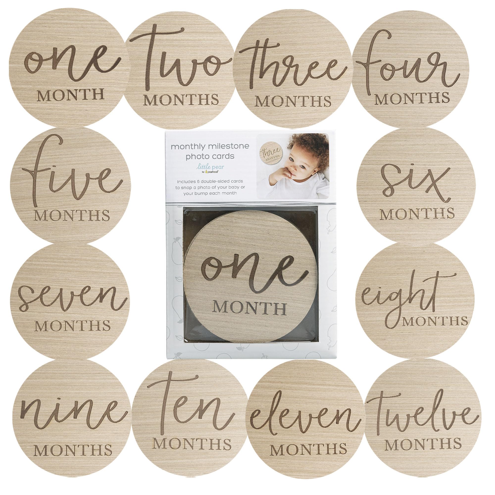 Wooden Milestone Photo Cards
