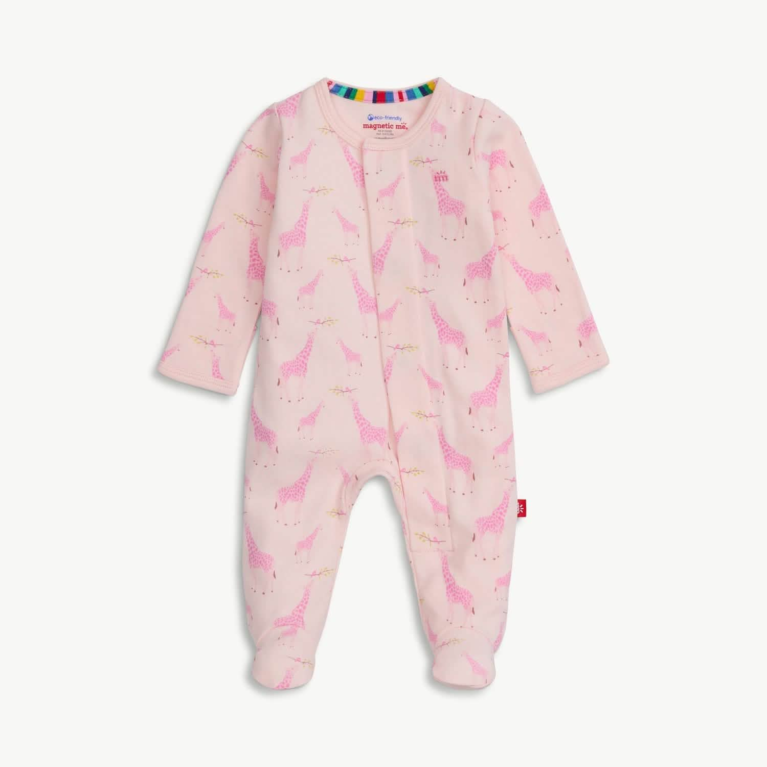 Magnetic Me- Pink Jolie Giraffe Footie