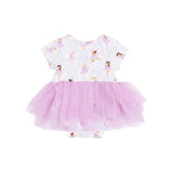 Angel Dear Bow Ballerinas Twirling Tutu Onesie Dress - 0-3M