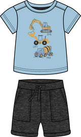 MINIBAMBA | Construction Shirt & Short 2Pc Outfit