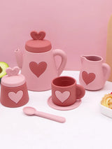 Sugar + Maple - Pink Silicone Tea Set