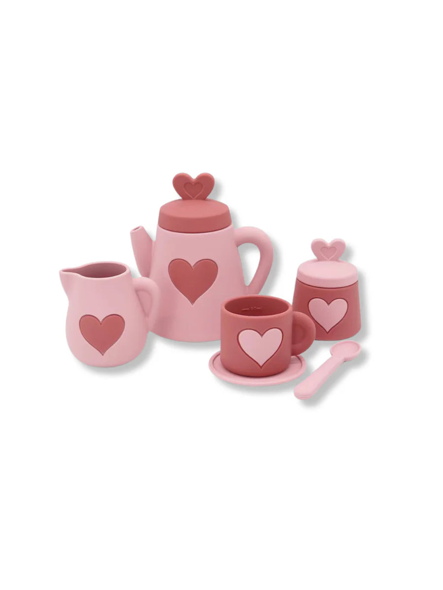 Sugar + Maple - Pink Silicone Tea Set