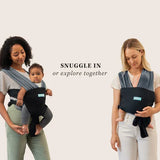 Moby | Black/Charcoal Easy - Wrap Baby Carrier