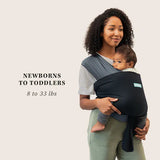 Moby | Black/Charcoal Easy - Wrap Baby Carrier