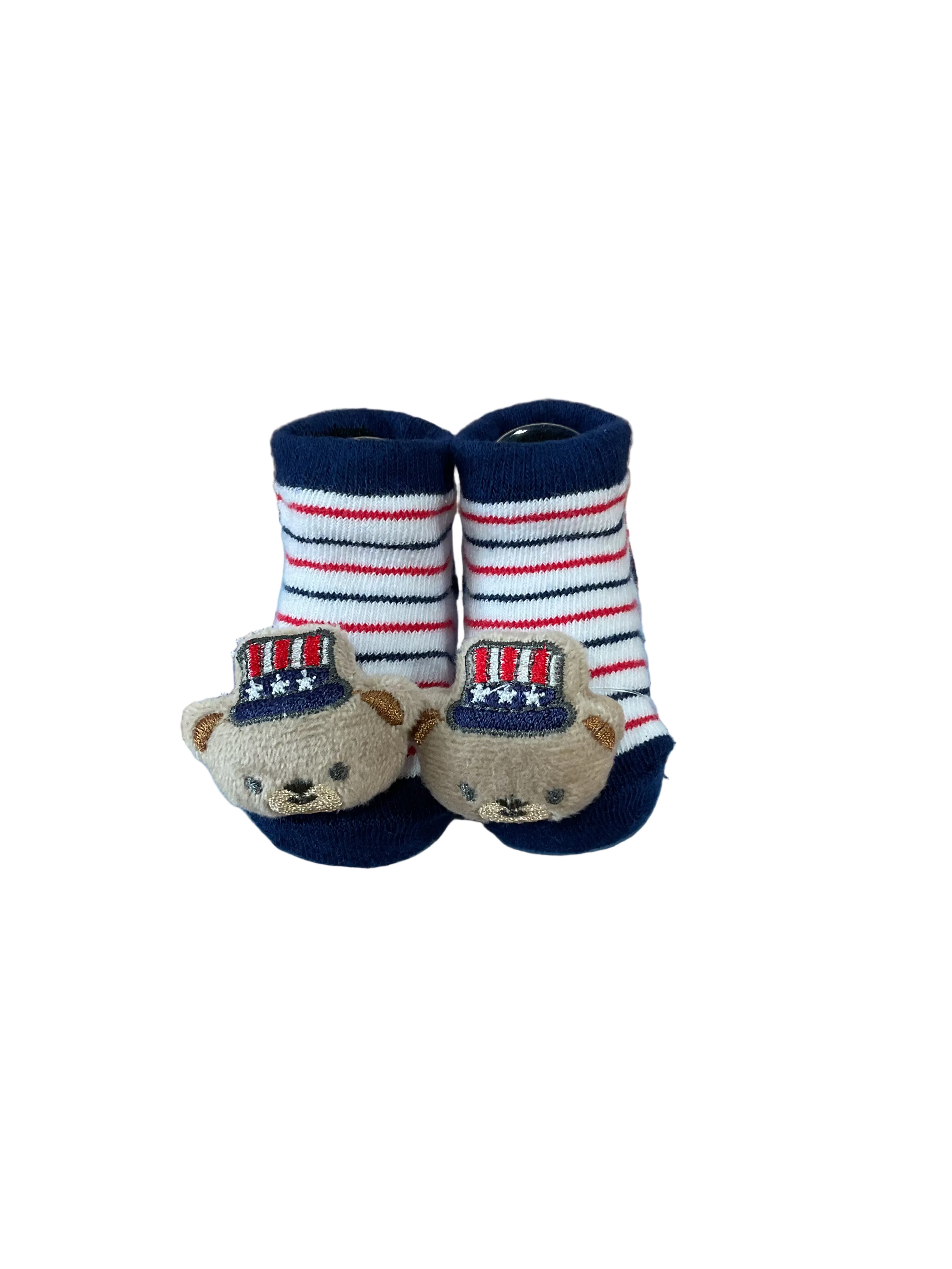 Red, White, and Blue Patriotic Socks